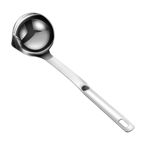 Schöpflöffel Edelstahl Mit Ausgießer Öl Separator Schöpflöffel Ölfilter Schaumlöffel Suppensieb Saucenkelle Zum Servieren, Kochen, Einmachen Schöpflöffel Edelstahl Mit Ausgießer Öl Separator Schöpflöffel Ölfilter Schaumlöffel Suppensieb Saucenkelle Zum Servieren, Kochen, Einmachen von Liakyunf