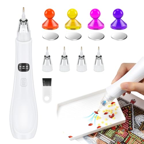 Eektrischer Diamond Paint Stift - Vakuum Diamond Painting Zubehör, Diamantmalerei Zubehör, 4 Ersatzkopf – 3 einstellbare Saugstufen, Diamond Painting Stift Langlebig und Stabil Eektrischer Diamond Paint Stift - Vakuum Diamond Painting Zubehör, Diamantmalerei Zubehör, 4 Ersatzkopf – 3 einstellbare Saugstufen, Diamond Painting Stift Langlebig und Stabil von Liamostee