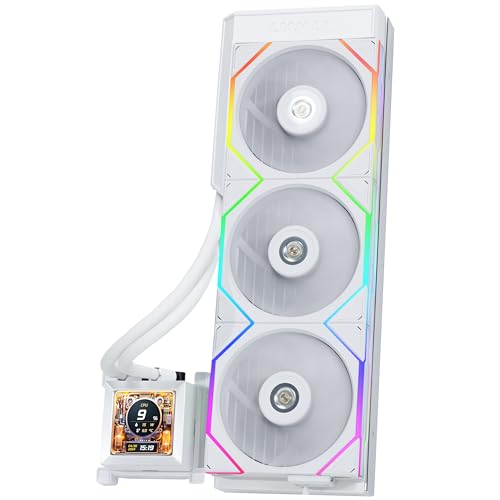 Lian Li HydroShift LCD 360TL - 360mm Radiator AIO Wasserkühlung - 3x 120 mm UNI Fan TL RGB PWM Lüfter - 2,88" LCD Display - CPU Wasserkühler für Intel LGA 1700 - AMD Sockel AM4 / AM5 - weiß Lian Li HydroShift LCD 360TL - 360mm Radiator AIO Wasserkühlung - 3x 120 mm UNI Fan TL RGB PWM Lüfter - 2,88" LCD Display - CPU Wasserkühler für Intel LGA 1700 - AMD Sockel AM4 / AM5 - weiß von Lian Li