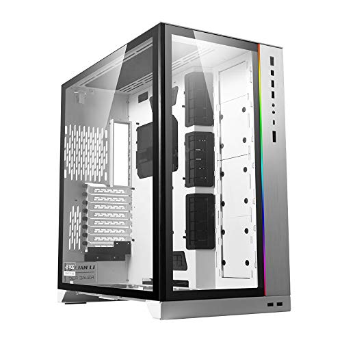 Lian Li O11Dynamic XL (ROG Certified) Midi-Tower - Midi-Tower PC-Gehaeuse, Gaming-Gehaeuse, O11DXL-W, Weiß, Schwarz von Lian Li