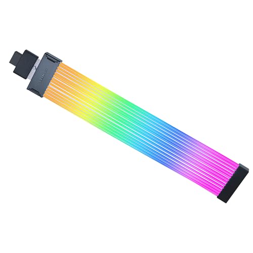 Lian Li Strimer Kabelloses 16-poliges RGB-Strom-Verlängerungskabel mit kabelloser Steuerung, 12 LED-Streifen; für die Verwendung ist EIN Controller erforderlich (PW16-121W) von Lian Li