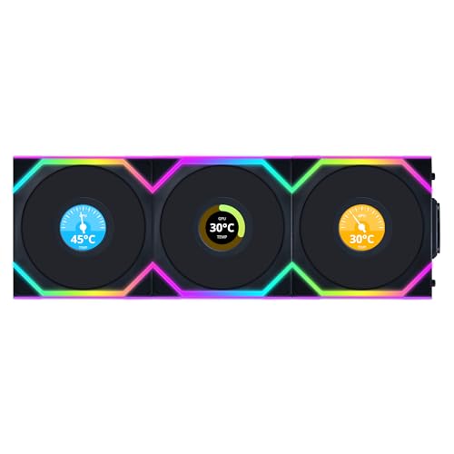 Lian Li UNI FAN SL Wireless LCD 120 ARGB 3er-Pack | Gehäuselüfter von LIAN LI