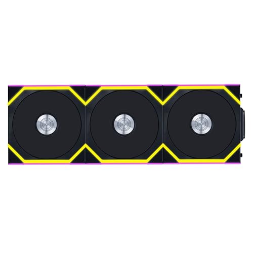 Lian Li UNI FAN SL Wireless PC Lüfter 120mm RGB – 3er Pack Reverse Blade Gaming PC Schwarz | PWM Lüfter - 40 ARGB LEDs - bis 2.000 U/min - Stecksystem - hoher Airflow - Vibrationsarm - Leise von Lian Li