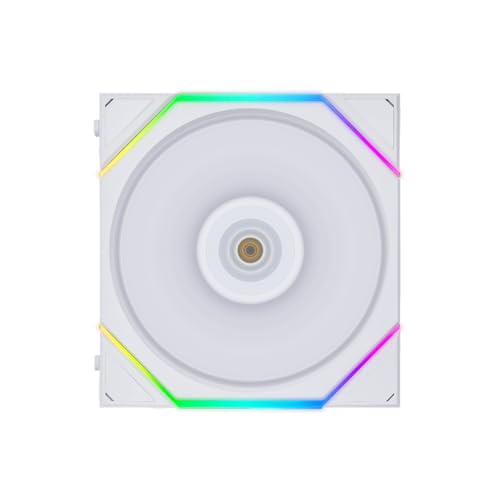 Lian Li UNI FAN TL Series Lüfter, Einzelpackung, Reverse Blade, Daisy-Chaining, Fluid Dynamic Bearing, 120mm, Weiß von Lian Li