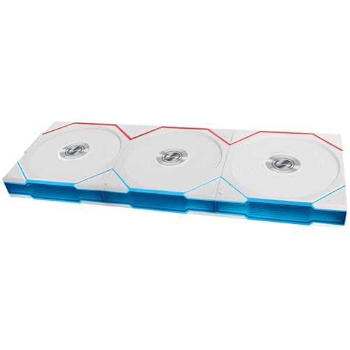Lian Li UNI FAN TL Wireless PC Lüfter 120mm RGB – 3er Pack Reverse Blade Gaming PC Lüfter Weiß | PWM Lüfter - 26 ARGB LEDs - bis 2.300 U/min - Stecksystem - hoher Airflow - Vibrationsarm - Leise von Lian Li