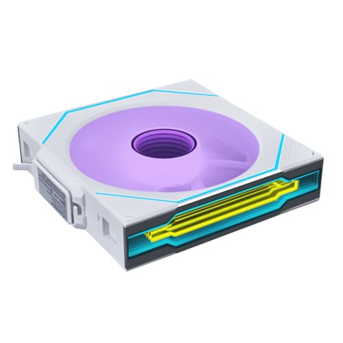 Lian Li UNI Fan SL-Infinity Wireless - 120 Single Pack - 2,4 GHz Wireless Signal Control - ARGB Fan - Double Infinity Mirror - Low Noise - White (G99.12SLIN1W1W.in) von Lian Li