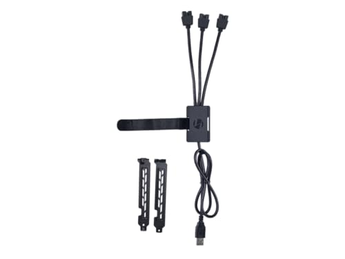 Lian Li USB 2.0 Interner 1 zu 3 Hub (Typ A Stecker) Schwarz von Lian Li