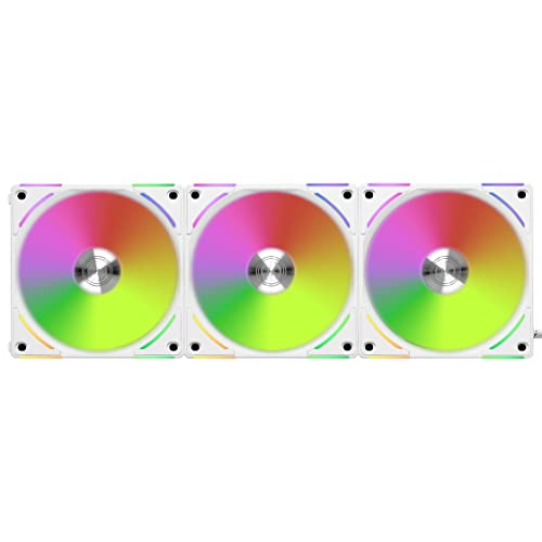 Lian Li Uni Fan AL120 V2 ARGB PWM PC-Gehäuse-Lüfter Weiß (B x H x T) 120 x 120 x 28mm von Lian Li