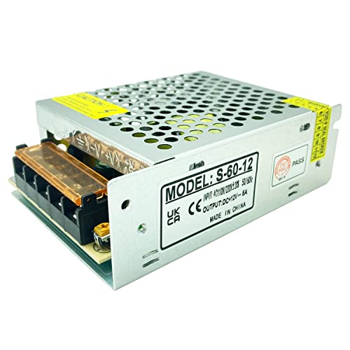 Lianshi 12V 5A 60W Schaltnetzteil Kurzschluss- und Überlastschutz-Konverter-Transformator für industrielle Automatisierung LED-Überwachung CCTV-DruckerAC220V to DC12V von LianShi