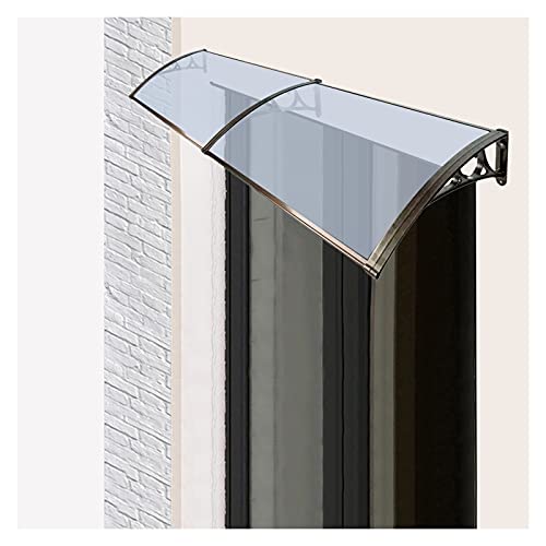 LIANGLIANG Vordach für Haustür, Türdach Überdachung Polycarbonat-Abdeckung | Aluminiumlegierung Gebogene Halterung, Draussen Regenschutz für Terrasse Veranda Terrasse von Liang liang deng