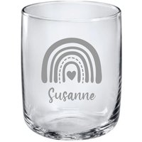 Personalisiertes Trinkglas Mit Regenbogen-Motiv - 265 Ml, 300 Ml Oder 365 Wunschname & Verschiedene Designs Spülmaschinen Geeignet von LiasWerkstatt