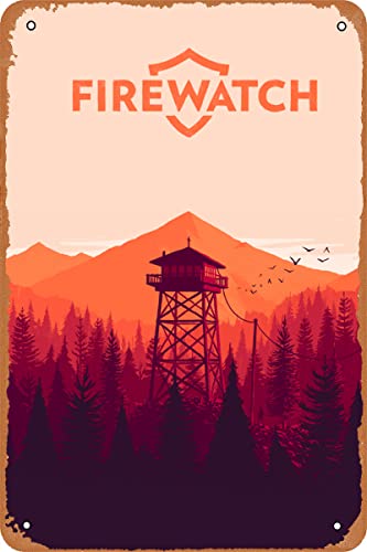 Libalght Firewatch Game Poster Blechschild Vintage Wandkunst Dekoration Metall Poster 20,3 x 30,5 cm Libalght Firewatch Game Poster Blechschild Vintage Wandkunst Dekoration Metall Poster 20,3 x 30,5 cm von Libalght