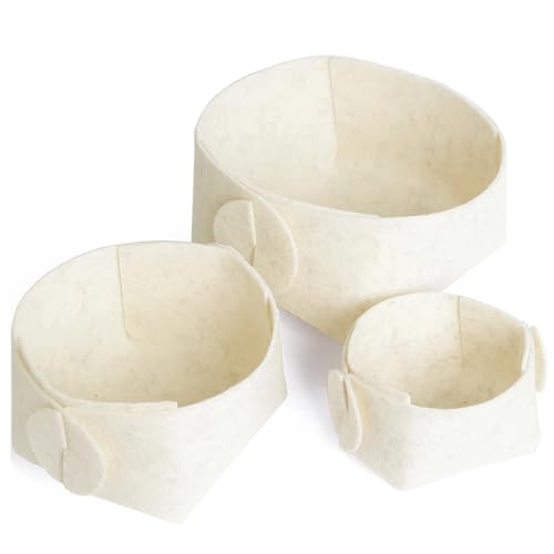 Libaro Badezimmer Organizer 3er Set – stapelbare Aufbewahrungsboxen Stoff beige – dekorative Ordnungsboxen & Aufbewahrungskörbe für Bad, Schminktisch, Küche, Schrank & Kinderzimmer Libaro Badezimmer Organizer 3er Set – stapelbare Aufbewahrungsboxen Stoff beige – dekorative Ordnungsboxen & Aufbewahrungskörbe für Bad, Schminktisch, Küche, Schrank & Kinderzimmer von Libaro