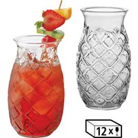 LIBBEY Cocktailglas "Libbey Trinkglas, 12er Set -TIKI- im Ananas-Design" 502 ml, hochwertig verarbeitet, im modernen Design von Libbey