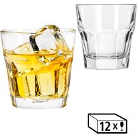 LIBBEY Gläser-Set "Rocks Glas -GIBRALTAR- 207 ml, Ø: 8,5 cm, H: 8,5 cm, 12er Set", (Set, 12 tlg.), hochwertig verarbeitet, im modernen Design von Libbey