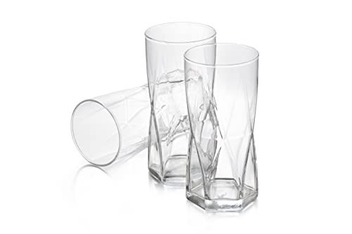 LIBBEY Rhombus Trinkgläser Collection 4-teiliges Set (High Ball Cooler) von Libbey