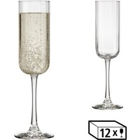 LIBBEY Sektglas "Libbey 12er Set -LINEAR-", (Set, 12 tlg.), 222 ml, hochwertig verarbeitet, im modernen Design von Libbey