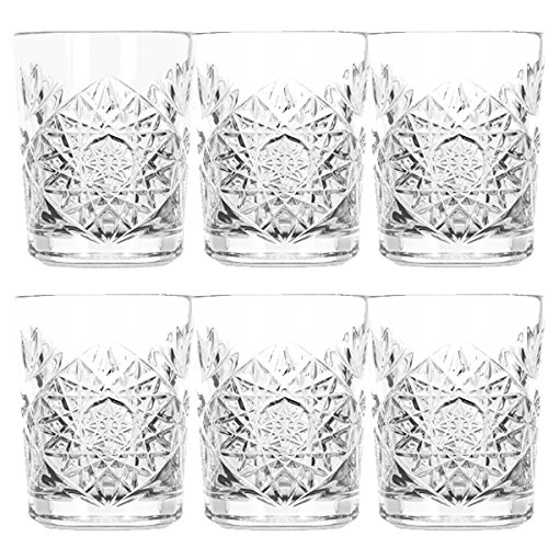 Libbey Hobstar Whiskyglas, Wasserglas, Saftglas, Kristallglas, 350 ml, 6 Stück von Libbey
