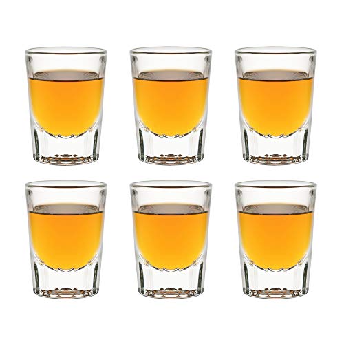 Libbey Schnapsglas Fluted Whiskey - 59 ml / 5.9 cl - 6 Stück - Shotglas - Schnapsglas - spülmaschinenfest von Libbey