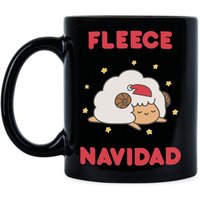 Fleece Navidad Weihnachten Puns Schafe Feliz Becher Lustige Geschenk von LibbysDesignStore