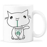 Katzen Kaffee Liebhaber Tasse Koffein Und von LibbysDesignStore