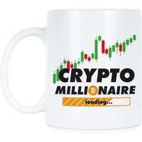 Krypto-Tasse Millionär Lädt Kryptogeld Bitcoin Kaffeetasse von LibbysDesignStore