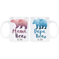 Mama Bär Est 2020 Papa Neue Tasse Neuer Mama Bär Est 2020 Papa Neue Tasse Neuer von LibbysDesignStore