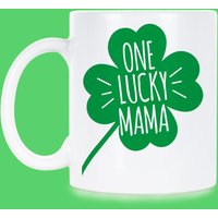 One Lucky Mama Shamrock Frauen St Paddys Womens Gift Women Cute von LibbysDesignStore