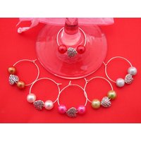 6Er Set Handgemachte Herzen Weinglas Charms 6Er Set Handgemachte Herzen Weinglas Charms von LibbysMarketPlace