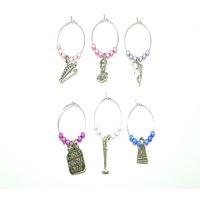 Girlie Nights Weinglas Charms von LibbysMarketPlace