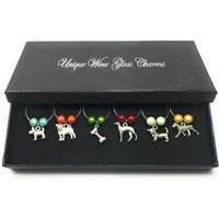 Hundeliebhaber Weinglas Charms Von Libby's Market Place von LibbysMarketPlace