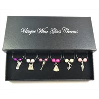 Mädchenlieblinge Weinglas Charms Handarbeit Von Libby Es Market Place von LibbysMarketPlace