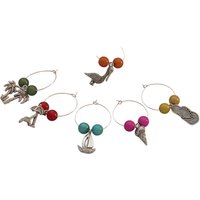 Set Aus 6 Handgemachten Weinglas Charms Am Meer Von Libbysmarketplaziere von LibbysMarketPlace
