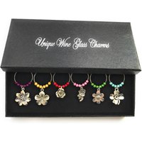Set Mit 6 Handgefertigten Sammlung Von Blumen Weinglas Charms Libby's Market Place Set Mit 6 Handgefertigten Sammlung Von Blumen Weinglas Charms Libby's Market Place von LibbysMarketPlace