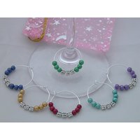 Set Mit 6 Schmetterlingen Design Weinglas Charms 3 Geschenkoptionen von LibbysMarketPlace