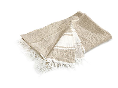 Libeco Home Leinen Gästehandtücher The Belgian Towel 55x65cm (6-er Set) Flax Stripe von Libeco Home