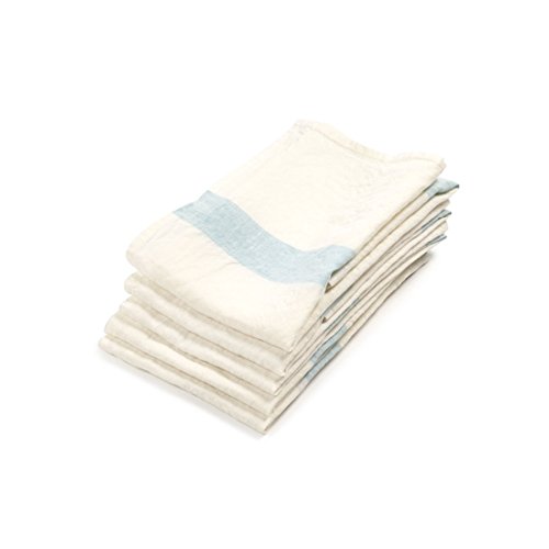 Libeco Home Leinen Geschirrtücher Porticcio 70x70cm (6-er Set), Turquoise von Libeco Home