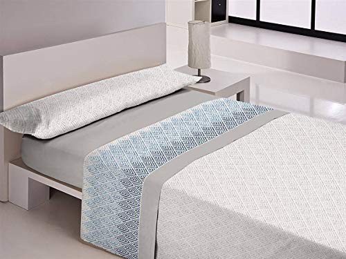 Libela Gijon Bettwäsche-Set, Grau, C5, Bett 105 cm von Libela