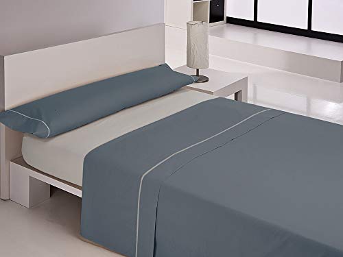 Libela Spannbettlaken Oregon Blau Bett 90 cm, 90 x 190 cm von Libela