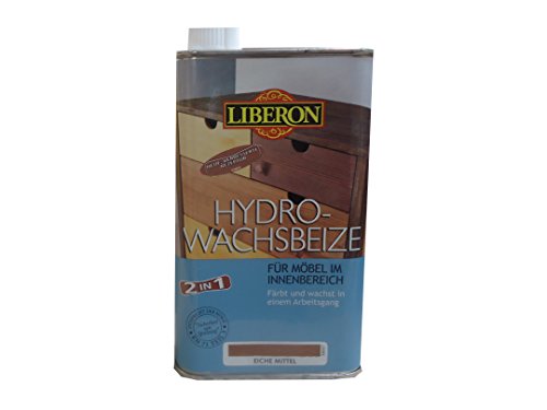 500 ml LIBERON HYDRO-WACHSBEIZE WACHS BEIZE (Eiche Mittel) von Liberon