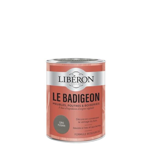 Libéron Le Badigeon Möbelstücke, Balken und Holzvertäfelungen, Kohlegrau, 250 ml von Libéron