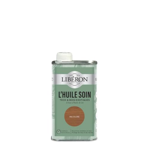 Libéron Pflegeöl für Möbel und Holzarbeiten – für Teak & exotisches Holz, farblos, 250 ml von Libéron