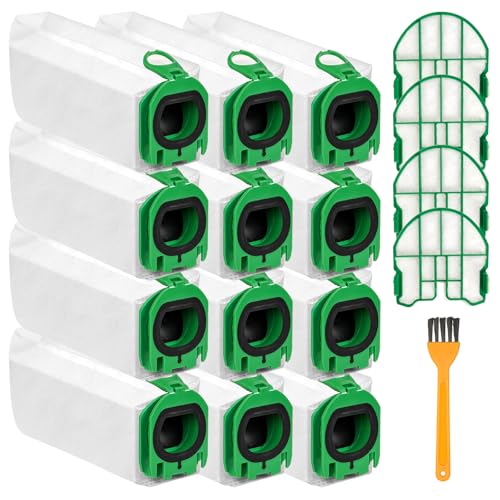 12 Stück Staubsaugerbeutel für Vorwerk Kobold VB100, mit 4 Motorschutzfilter und Reinigungsbürste, Kobold FP100 Premium Filtertüten Ersatz Staubbeutel Kompatibel mit Kobold VB100 Handstaubsauger 12 Stück Staubsaugerbeutel für Vorwerk Kobold VB100, mit 4 Motorschutzfilter und Reinigungsbürste, Kobold FP100 Premium Filtertüten Ersatz Staubbeutel Kompatibel mit Kobold VB100 Handstaubsauger von Libershine