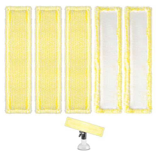 6 STK Ersatzpads für Kärcher Fenstersauger Zubehör für Kärcher Fensterreiniger Ersatzteile, Ersatzmikrofaser Wischbezug Fenstersauger Zubehör Pads, Wischmopppad für Karcher WV2 WV5 WV6 Plus Premium von Libershine