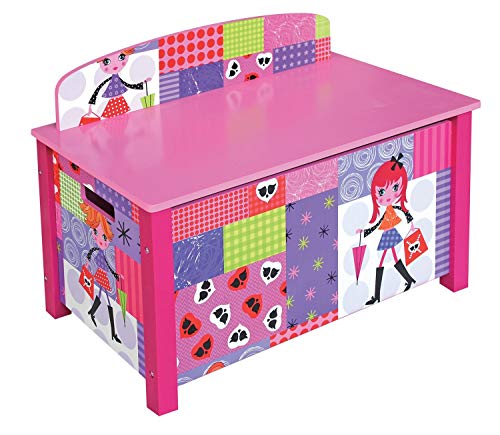 Liberty House Toys Fashion Girl Spielzeug Box, Holz, pink von Liberty House Toys