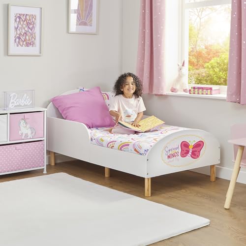 Liberty House Toys Kinderbett für Kleinkinder, breite Flügel, 68 x 74 x 144 cm (H x B x T) von Liberty House Toys