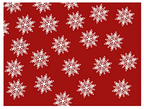 20 Stück Konfetti 'Schneeflocken' Weihnachtsdeko Weihnachtsdekoration Tischdekoration Frohe Weihnachten Merry Christmas Confetti Weiße Schneeflocken von Libetui