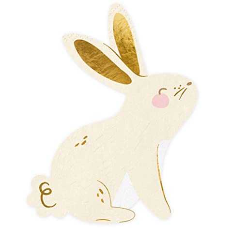 20 Servietten Hase Osterhase Ostern Feier Party Servietten Deko Geburtstag Kinder Erwachsene Servietten Creme Bunny Osterdeko Babyparty von Libetui