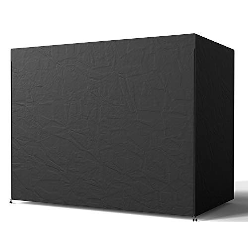 Libraoeu Schutzhülle Hollywoodschaukel für den Garten, 3 Sitzer, wasserdicht, 420D Oxford-Stoff, langlebig, 220 x 125 x 170 cm von Libraoeu