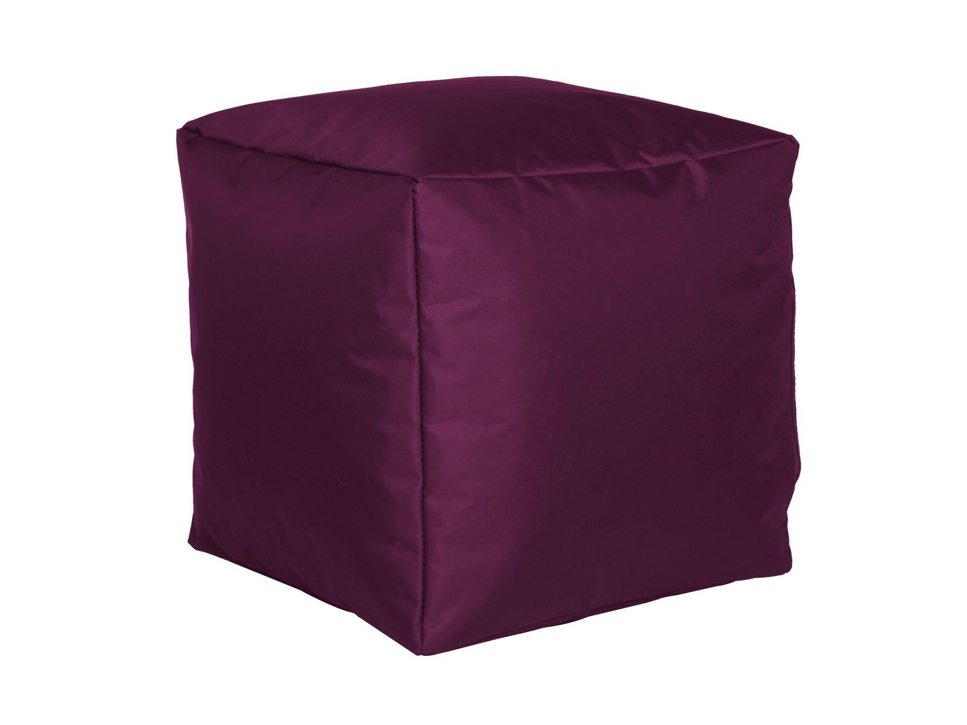 Licardo Hocker Sitzwürfel Nylon aubergine 40/40/40 cm (1 St) von Licardo